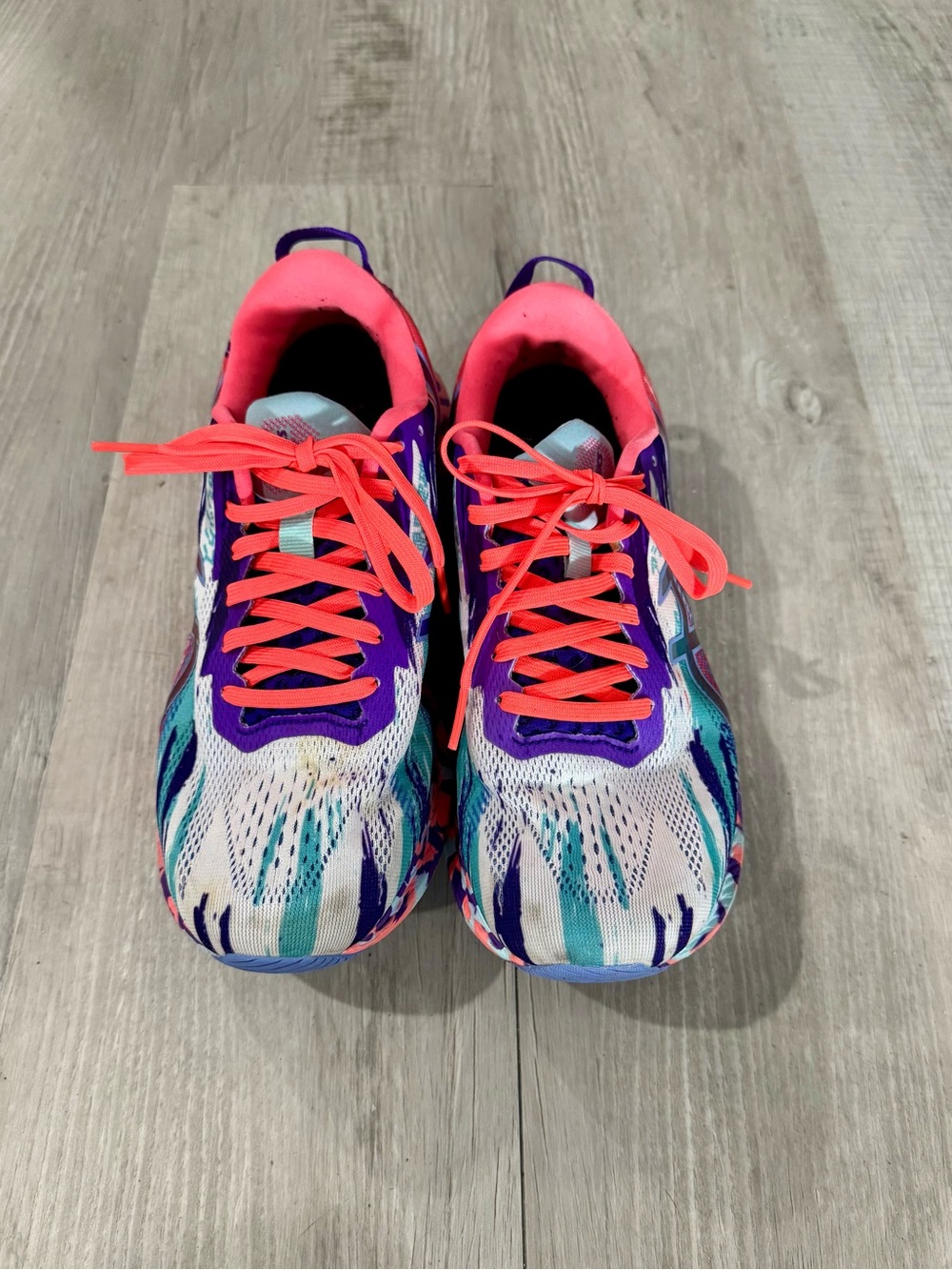 ASICS Noosa Tri 13 Women’s Coral and Purple Athletic Running Shoes - Picture 5 of 6